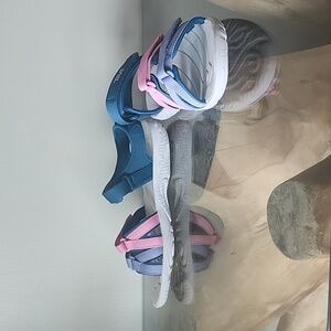 TEVA Tirra Strappy Sport Sandals Womens  5 Teal Purple Pink Grey